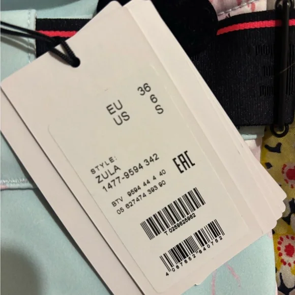 LoveShackFancy X Bogner Full Ski Outfit Coat Pants Blue Pink S - Picture 11 of 11